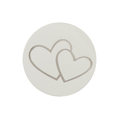 Sluitzegel met harten in zilverfolie (173.010)